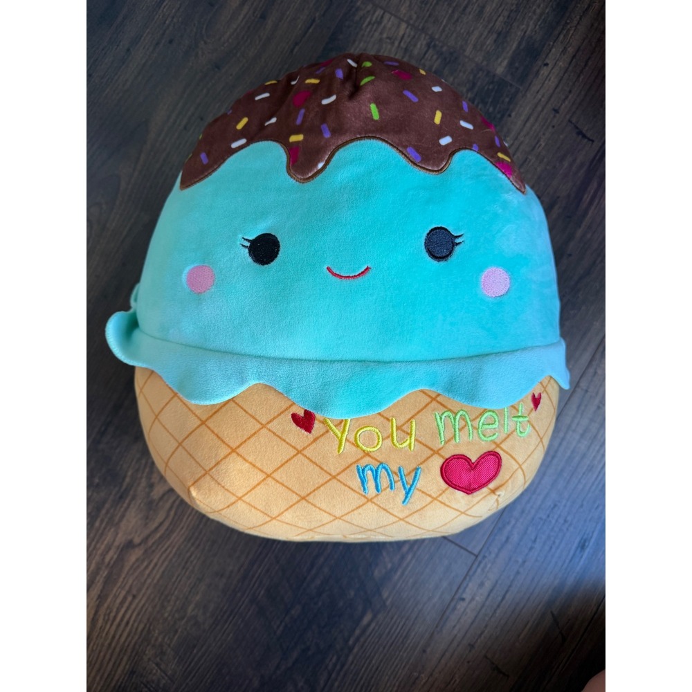 Squishmallows 16 Inch Maya Mint Ice Cream Cone Valentine Plush S12-#454-2 NWT
